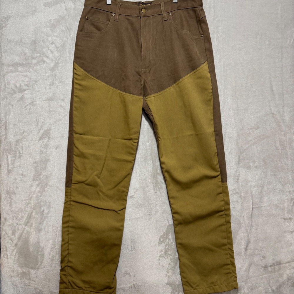 Gamehide Mens‎ Upland Hunting Pants Brown Tan Cotton Canvas Briar Pants 34x32